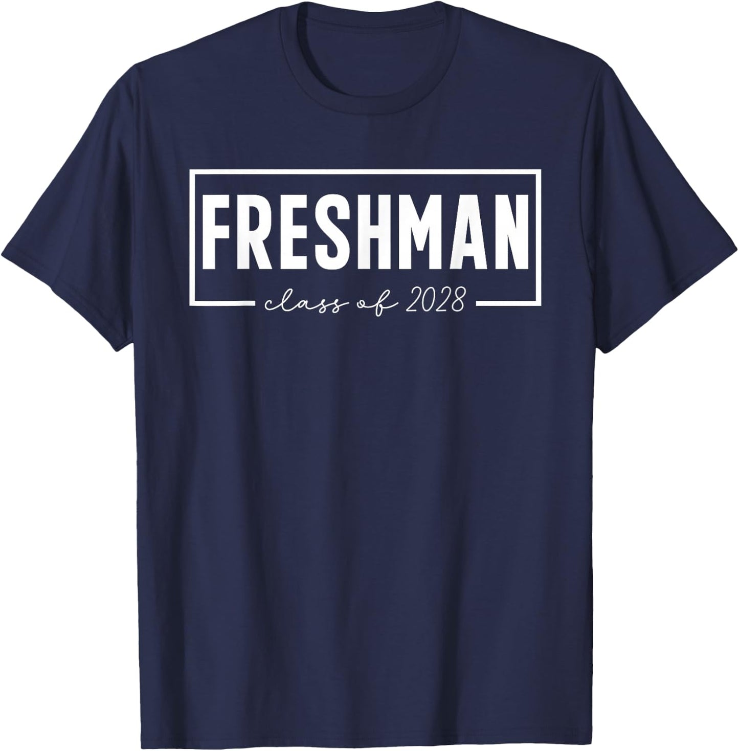 Official Freshman Class of 2028 High School Back To School T-Shirt - T-Shirt | Navy