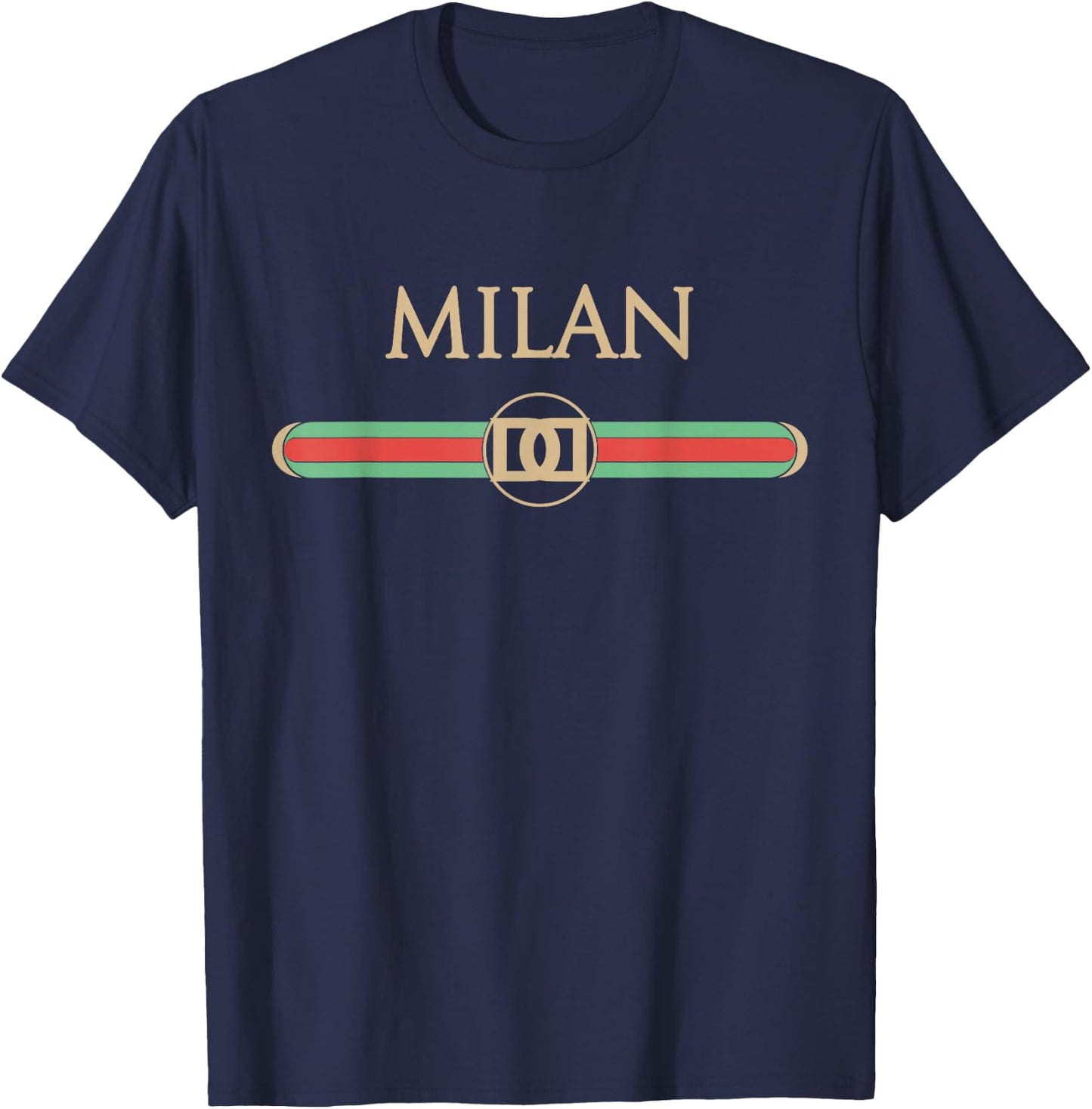 Milan Fashion Souvenir Gift Italy T-Shirt - T-Shirt | Navy