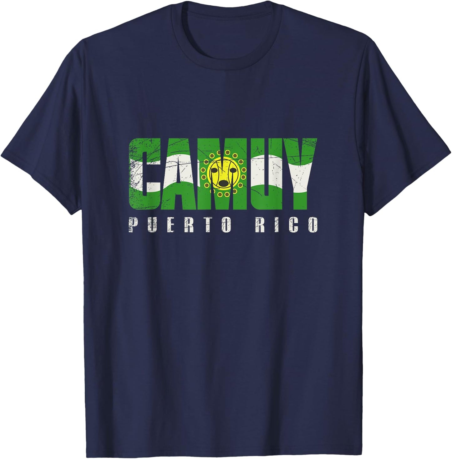 Camuy City in Puerto Rico, Camuy Flag T-Shirt - T-Shirt | Navy