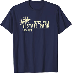 Hawaii Akaka Falls State Park T-Shirt - T-Shirt | Navy