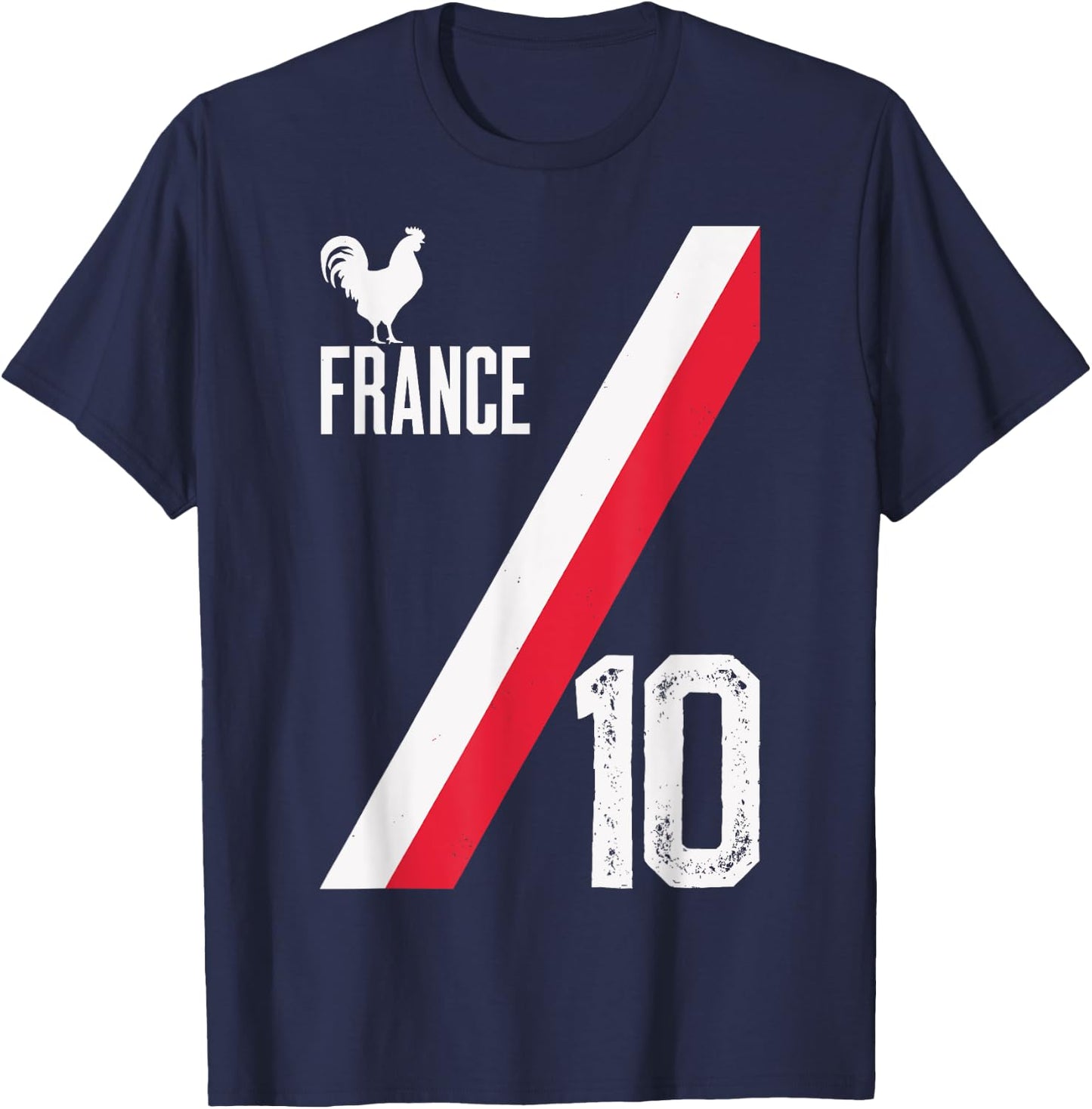French Pride Football Fan Design for Passionate Supporters T-Shirt - T-Shirt | Navy