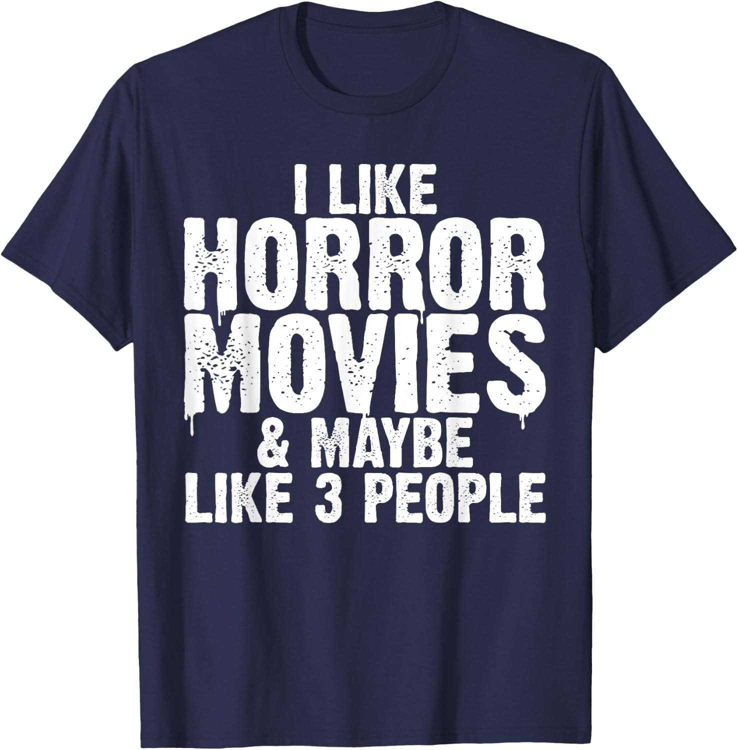 Funny Horror Movie Design Women Horror Movie Lover T-Shirt - T-Shirt | Navy