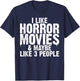 Funny Horror Movie Design Women Horror Movie Lover T-Shirt - T-Shirt | Navy