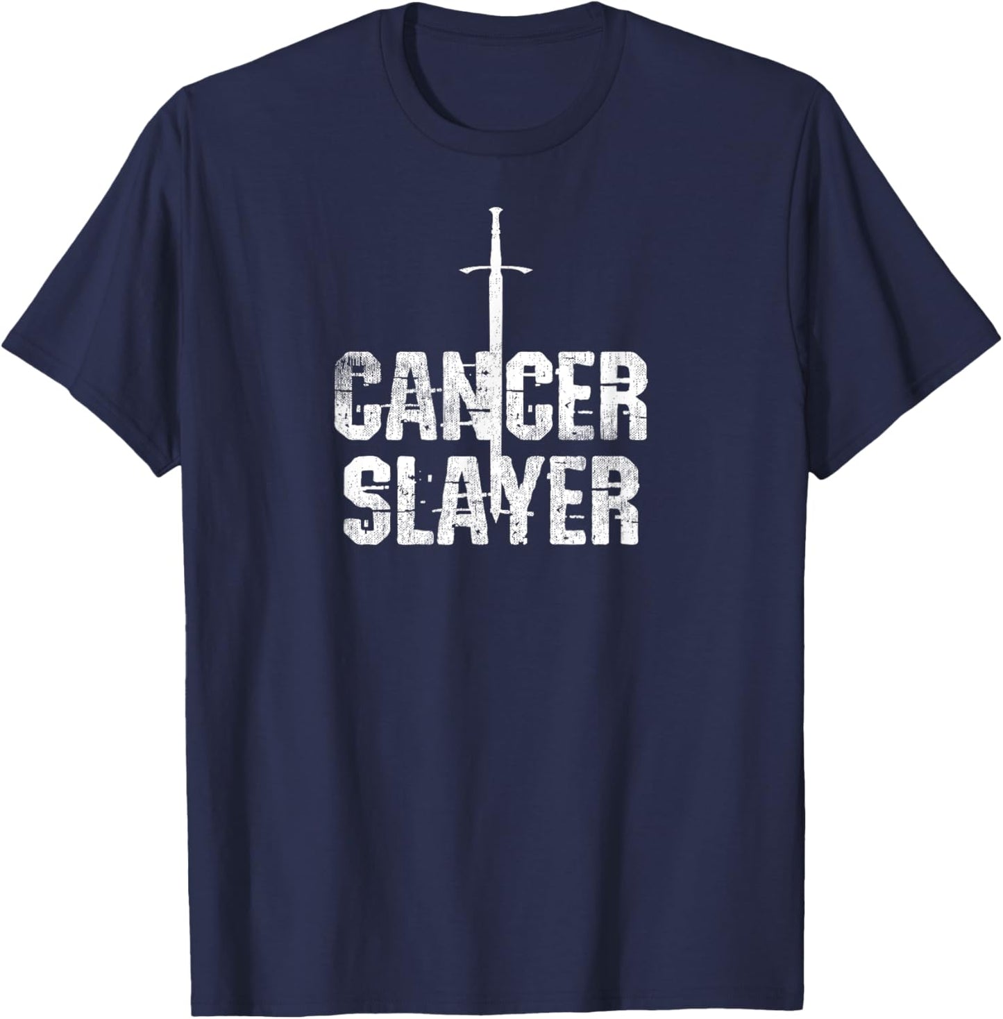 Cancer survivor cancer slayer T-Shirt - T-Shirt | Navy