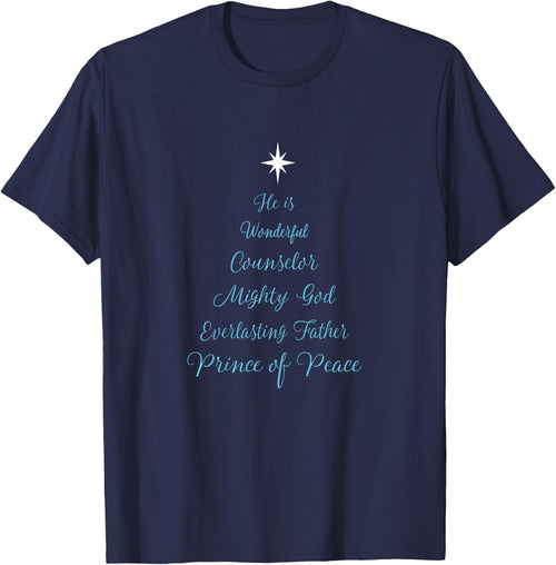 Wonderful Counselor Christmas Tree Christian Bible Verse