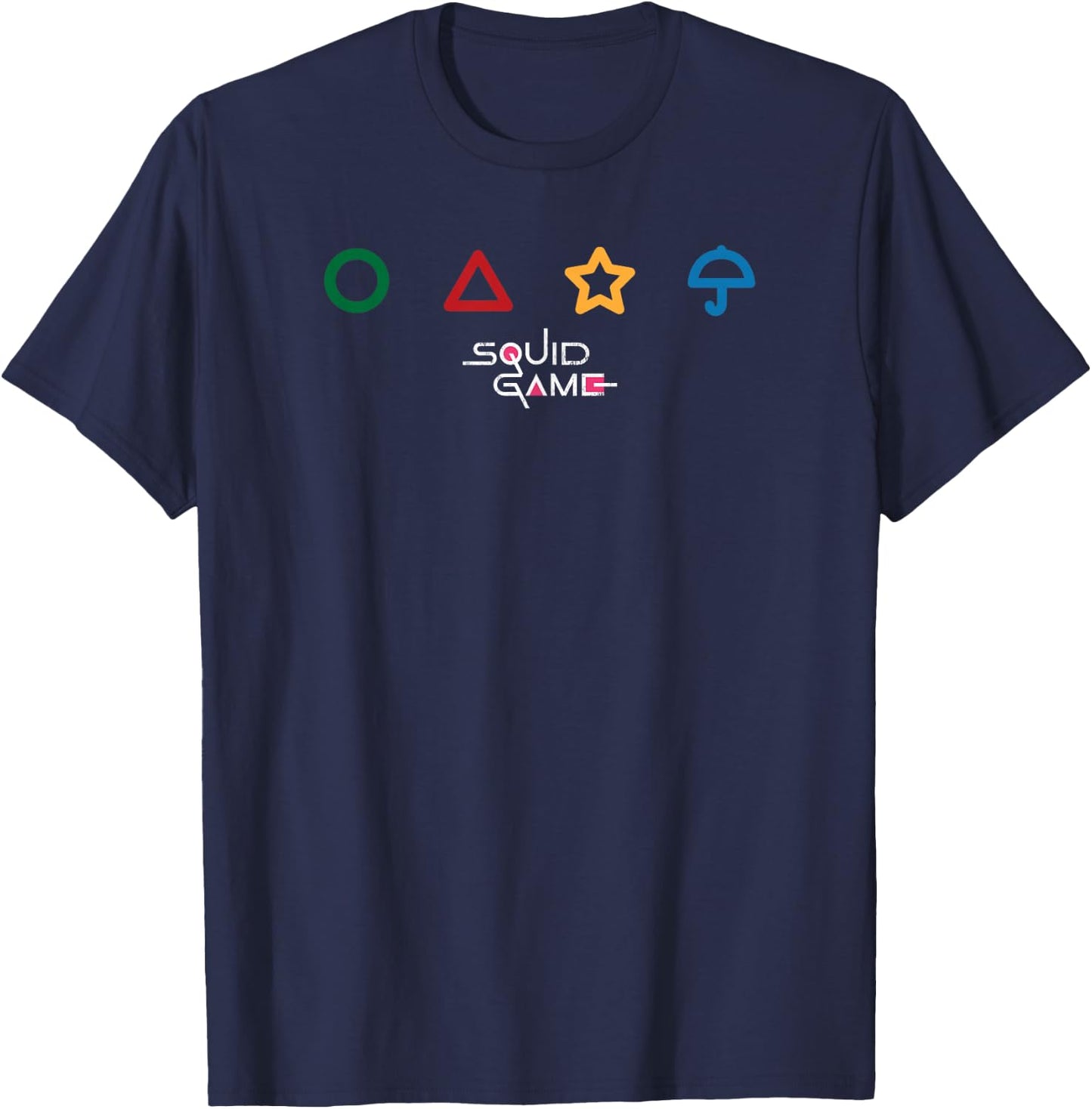 Squid Game Colored Icon Logo T-Shirt - T-Shirt | Navy