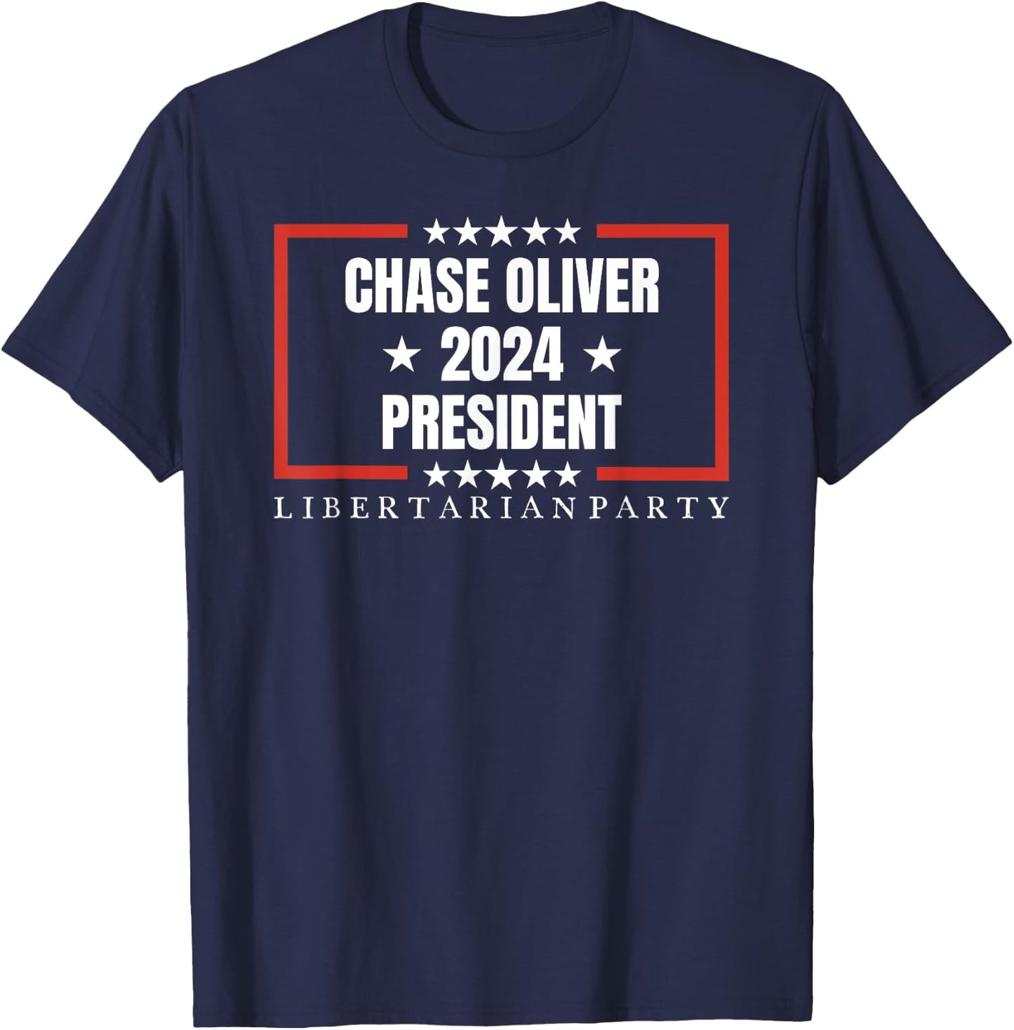 Chase Oliver For President Libertarian Party 2024 T-Shirt - T-Shirt | Navy