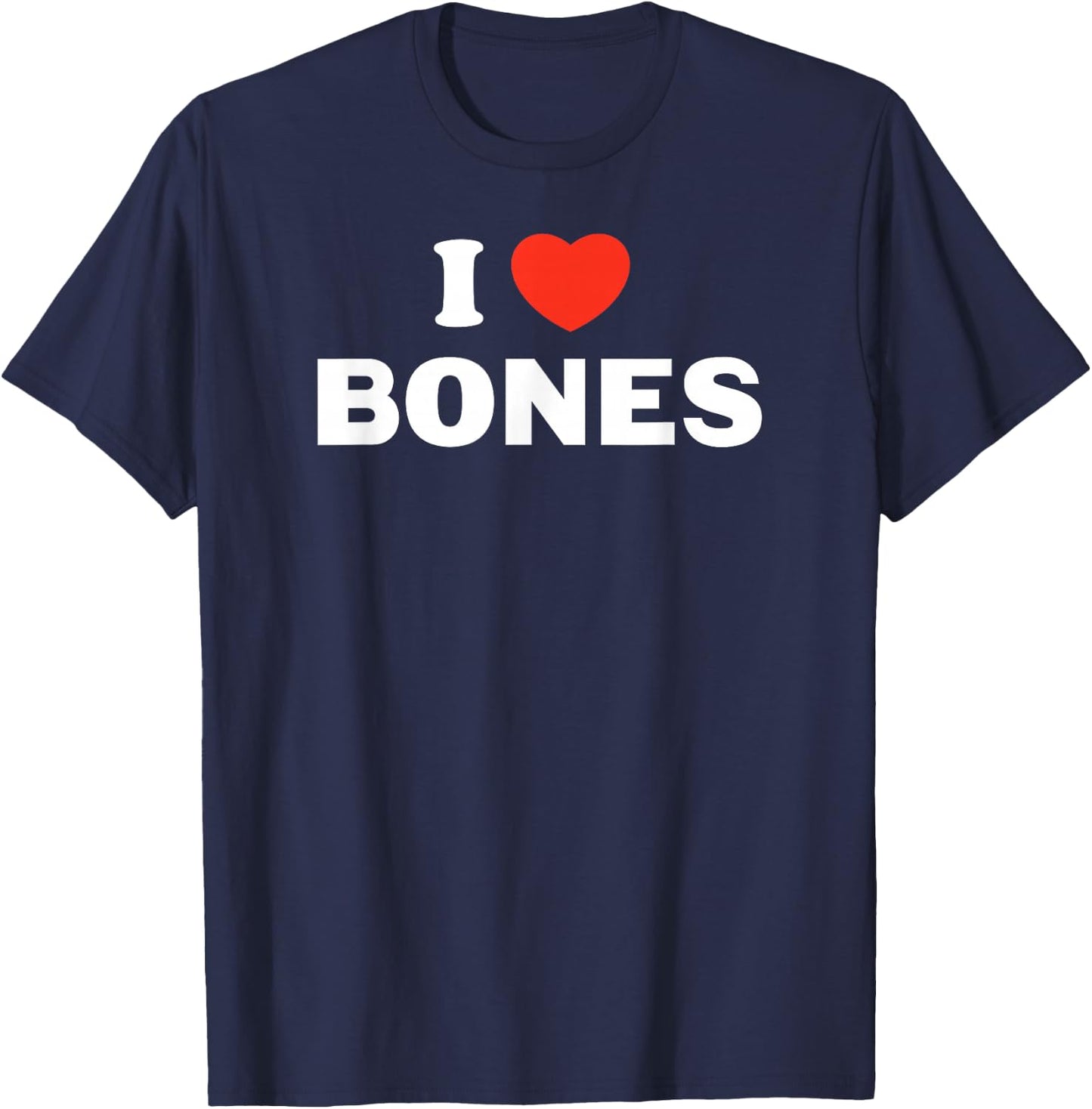 I love heart bones T-Shirt - T-Shirt | Navy
