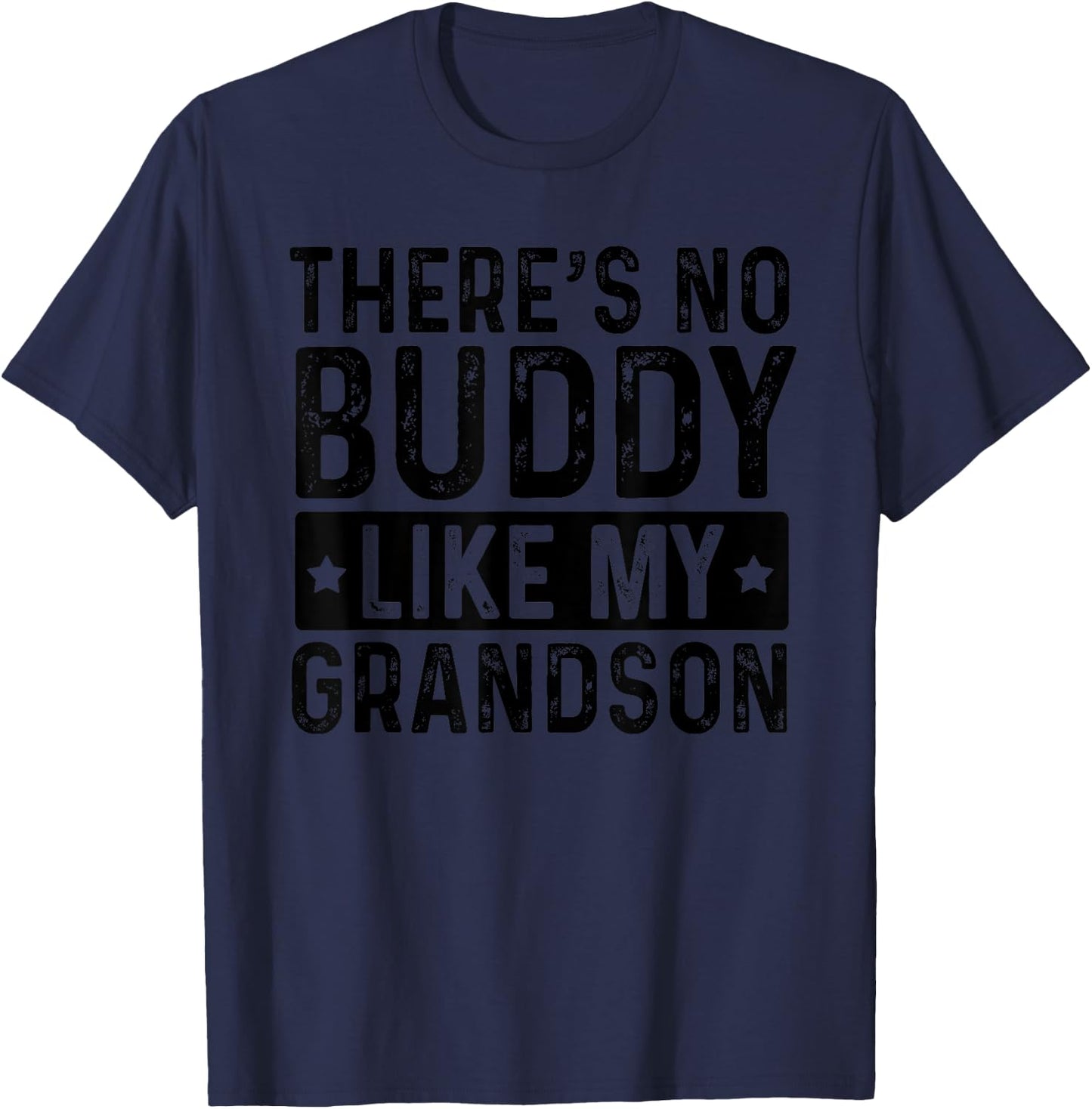 There Is No Buddy Like My Grandson and Grandpa Matching T-Shirt - T-Shirt | Navy