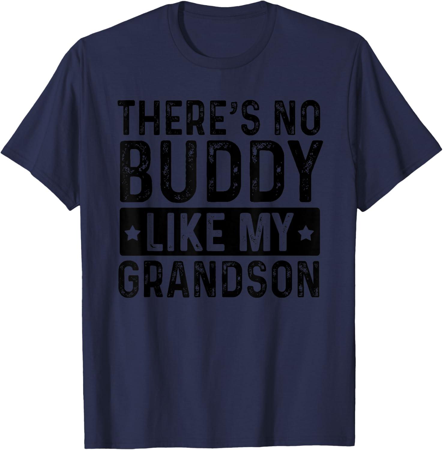 There Is No Buddy Like My Grandson and Grandpa Matching T-Shirt - T-Shirt | Navy