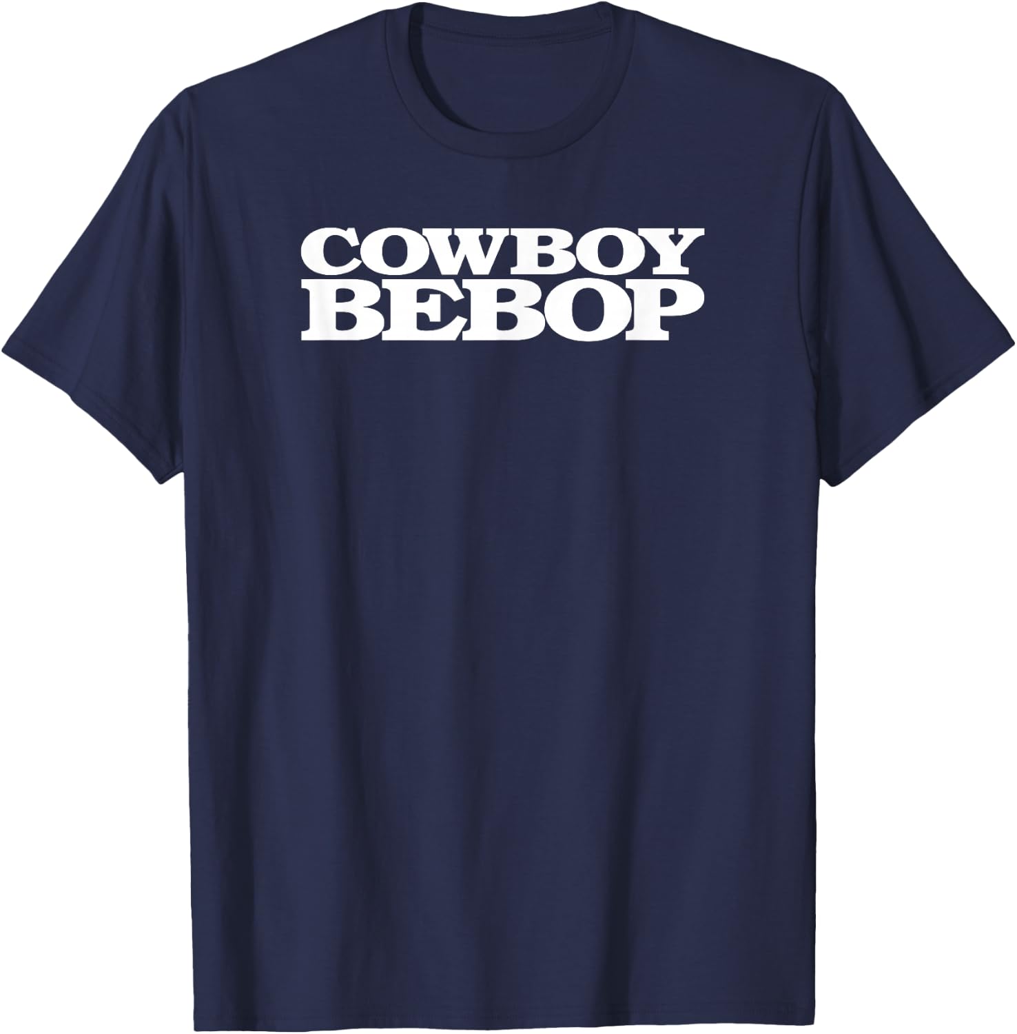 Cowboy Bebop Simple Text Logo T-Shirt - T-Shirt | Navy