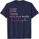 Funny Inner Peace Stars With Four Words T-Shirt - T-Shirt | Navy