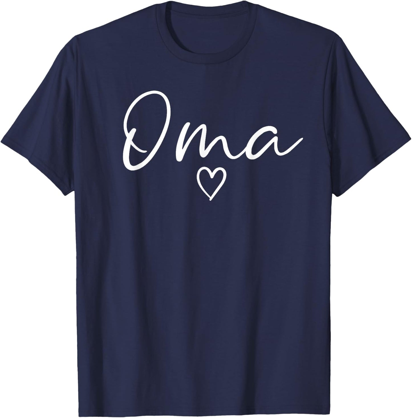 Oma Gifts Grandma Heart Mother's Day Oma T-Shirt - T-Shirt | Navy