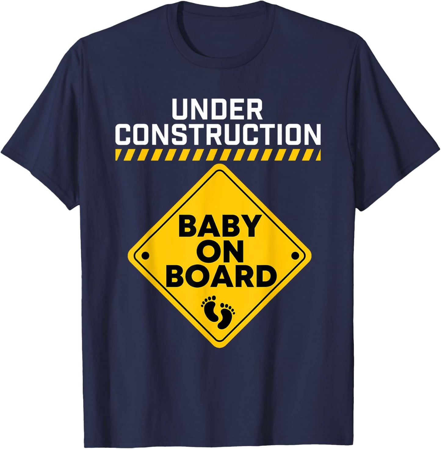Baby On Board - Gender Reveal Baby Shower Pregnancy T-Shirt - T-Shirt | Navy