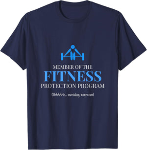 Fitness Protection Program Member - Avoid Exercise T-Shirt - T-Shirt | Navy