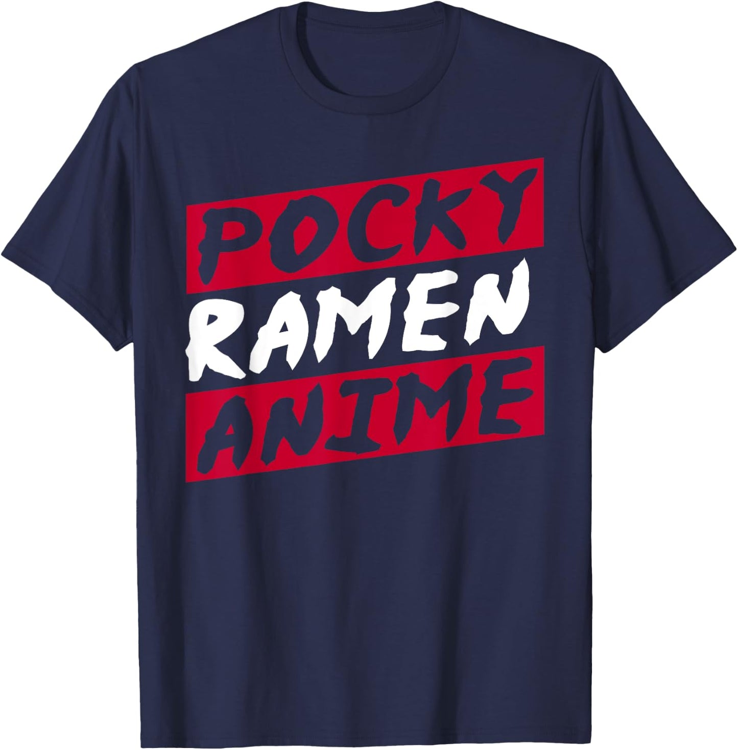 Pocky Ramen Anime Japan Food T-Shirt - T-Shirt | Navy