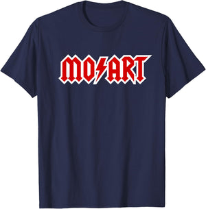 Classical music Wolfgang Amadeus Mozart music Hard Rock logo T-Shirt - T-Shirt | Navy