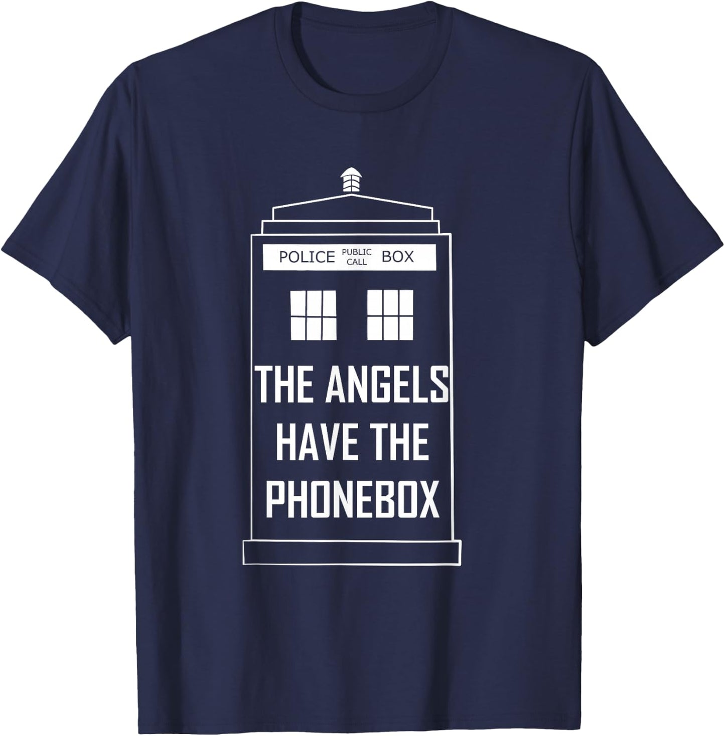 ''The angels have the phonebox'' T-Shirt - T-Shirt | Navy