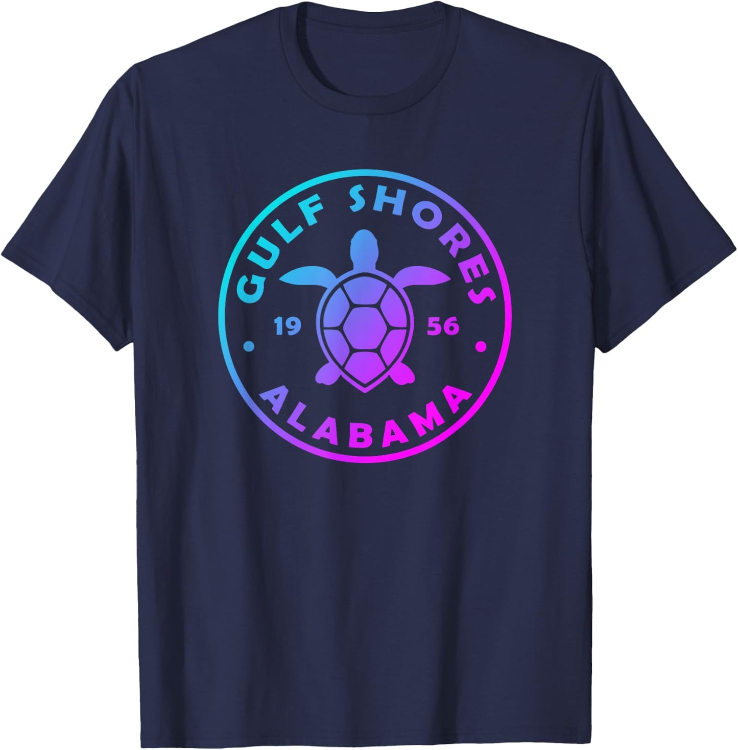 Gulf Shores Alabama Sea Turtle Boys Girls Tie Dye Souvenir T-Shirt - T-Shirt | Navy
