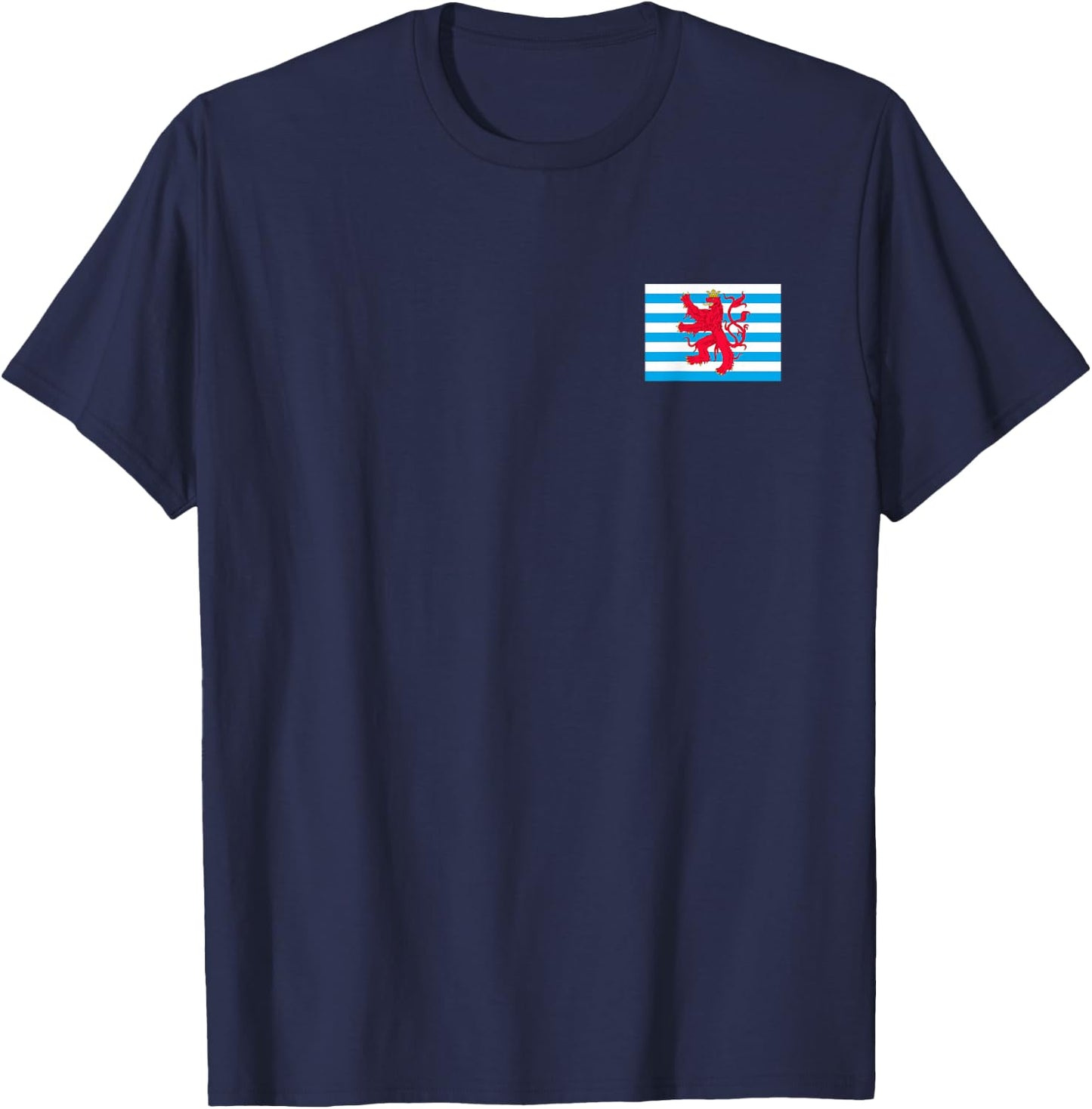 Luxembourg Flag Red Lion Ensign Version T-Shirt - T-Shirt | Navy