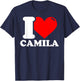 I Love Camila T-Shirt - T-Shirt | Navy