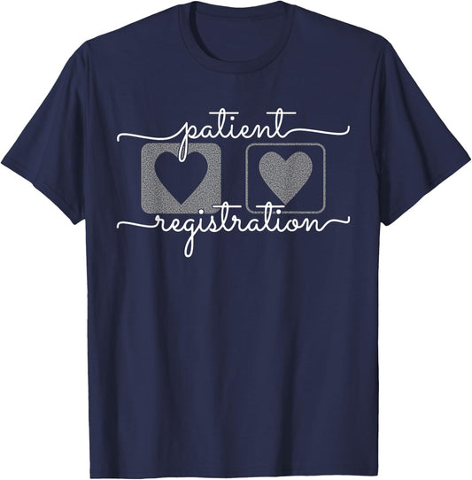 Patient Registration ER Registrar Emergency Department Nurse , Small, Black T-Shirt - T-Shirt | Navy