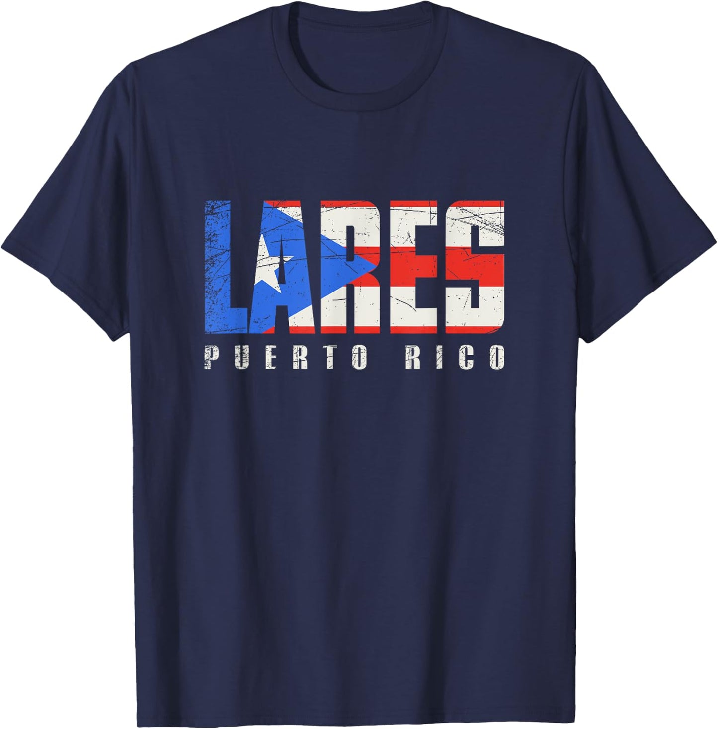 Puerto Rican flag Lares Puerto Rico T-Shirt - T-Shirt | Navy