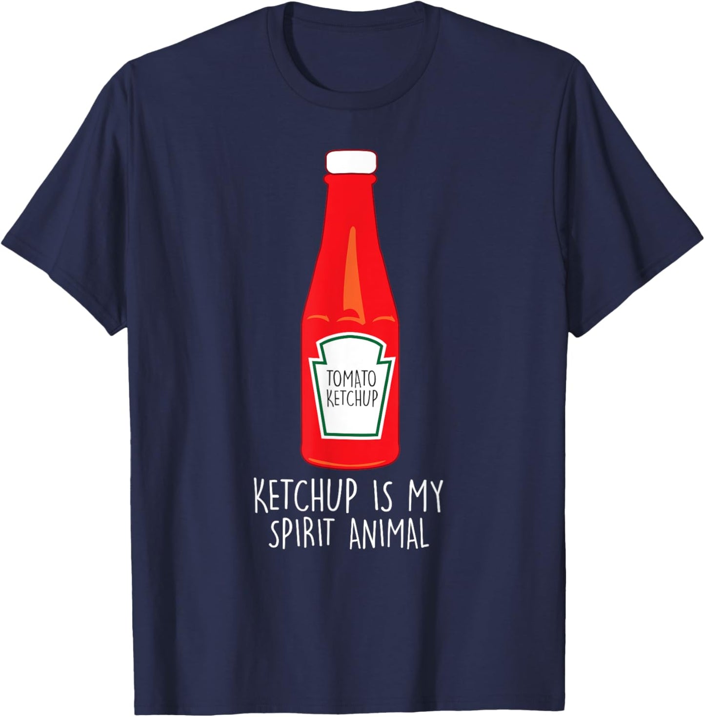 Funny ketchup is my spirit animal T-Shirt - T-Shirt | Navy