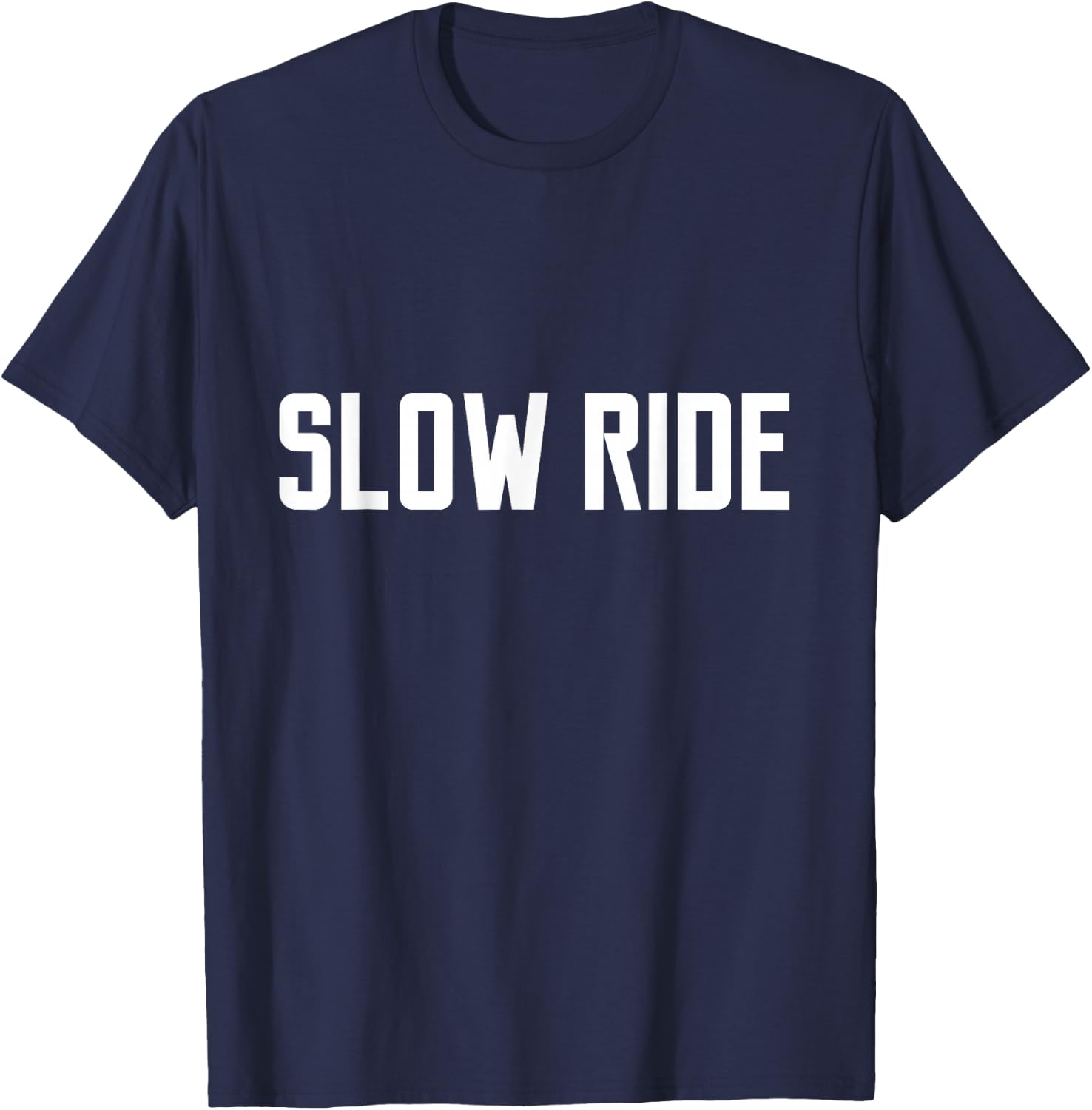 Slow ride Men Bike Rock n Roll Boy Live Fast Long T Shirt T-Shirt - T-Shirt | Navy