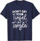 Don't Get Your Tinsel In A Tangle Funny Christmas Costume T-Shirt - T-Shirt | Navy
