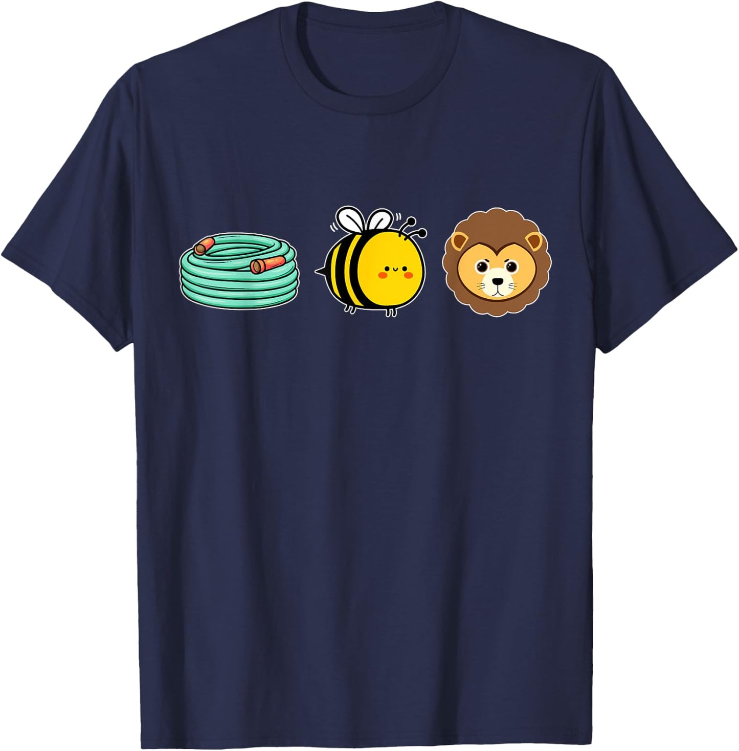 Hose Bee Lion Hidden message Funny Men Women T-Shirt - T-Shirt | Navy