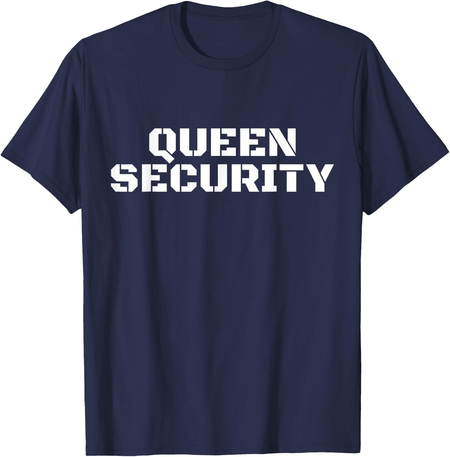 Dad Costume Daughter Halloween Queen Security T-Shirt - T-Shirt | Navy