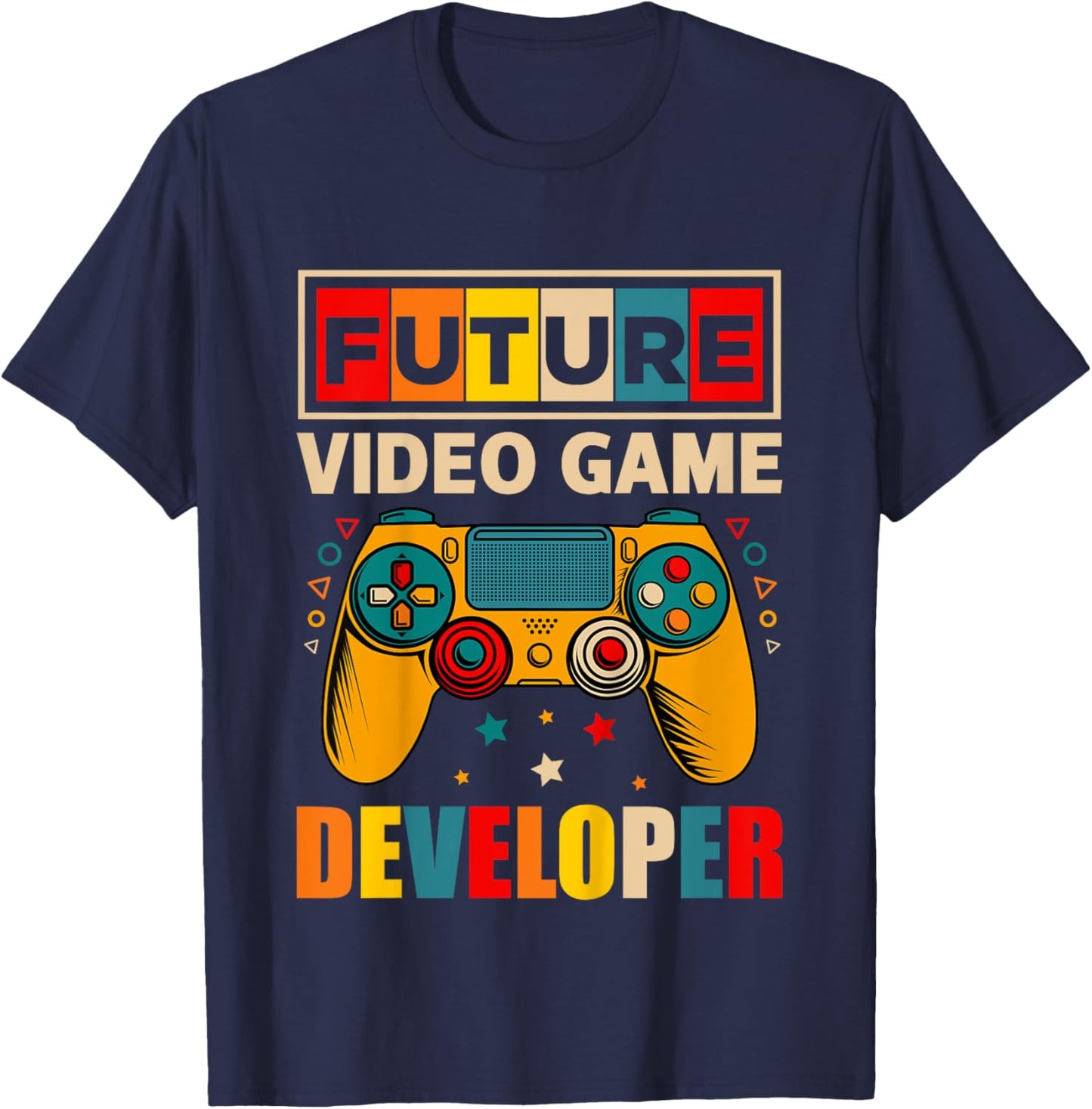 Kids Future Video Game Developer Toddler Boy Game Designer Gifts T-Shirt - T-Shirt | Navy