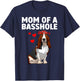 Cute Basset Hound Art For Mom Women Girls Basset Hound Lover T-Shirt - T-Shirt | Navy