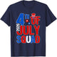 Patriotic 4th of July Squad 2026 Family Matching Men Women T-Shirt - T-Shirt | Navy