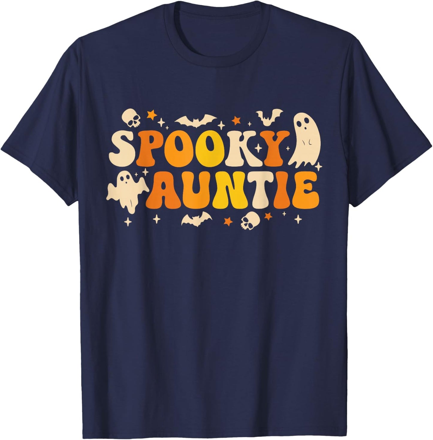 My Spooky Auntie Funny Aunt Halloween Costume Outfit Women T-Shirt - T-Shirt | Navy