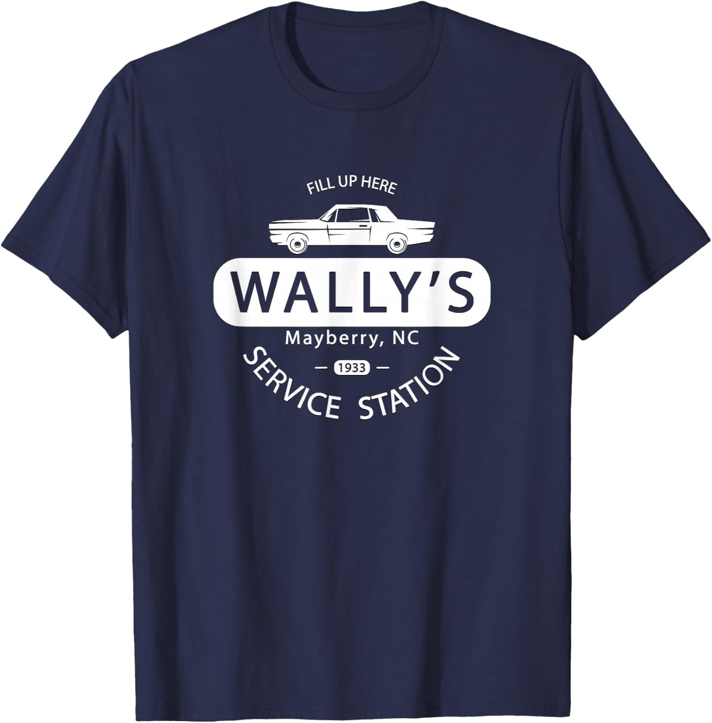 Andy Griffith Show | Wally's Service Station Classic TV T-Shirt - T-Shirt | Navy
