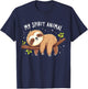 My Spirit Animal Sloth Lazy T-Shirt - T-Shirt | Navy