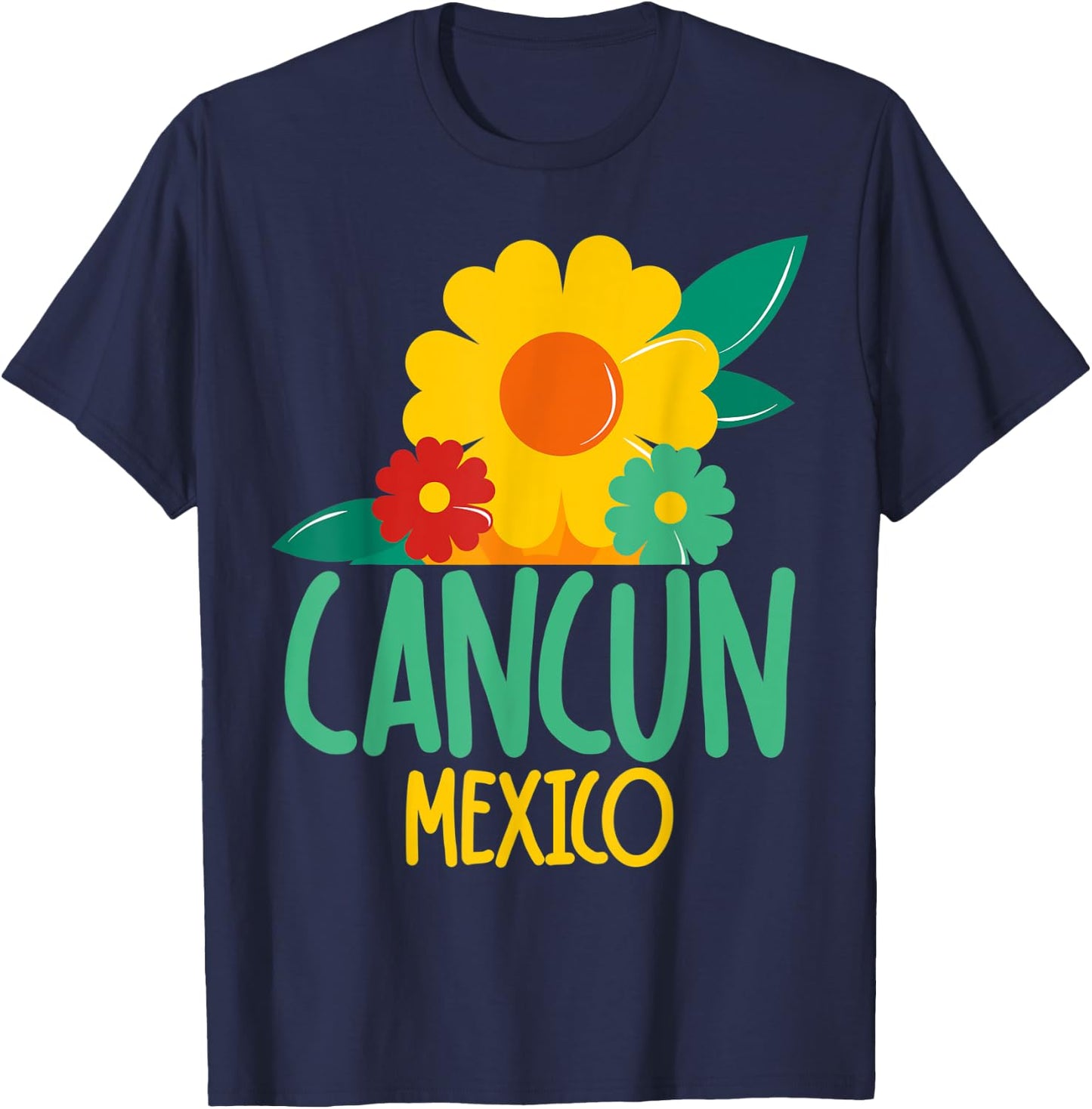 Cancun Mexico Shirts Vacation Travel Getaway Tropical T-Shirt - T-Shirt | Navy