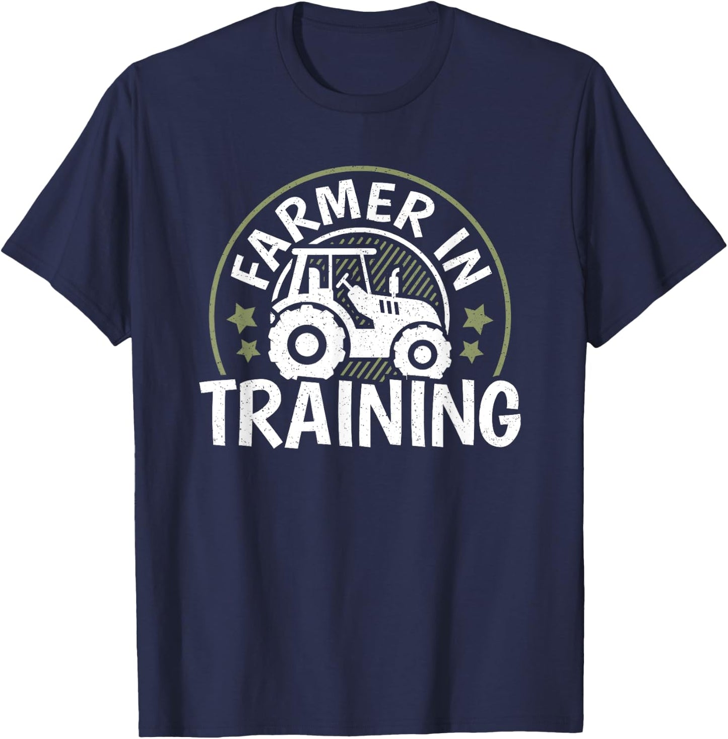 Farmer In Training Funny Farm Farming Men Women Boys Girls T-Shirt - T-Shirt | Navy