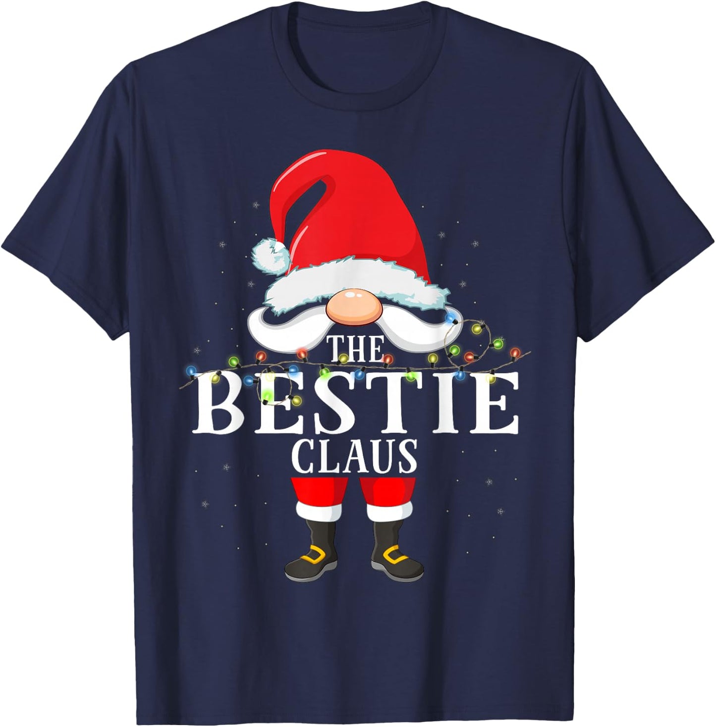 99 Gifts Santa Claus Matching Family Pajama Adult Christmas Novelty Black Small T-Shirt - T-Shirt | Navy