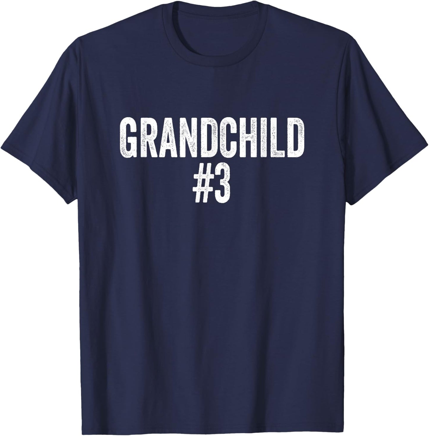 Number 3 Grandchild T-Shirt - T-Shirt | Navy