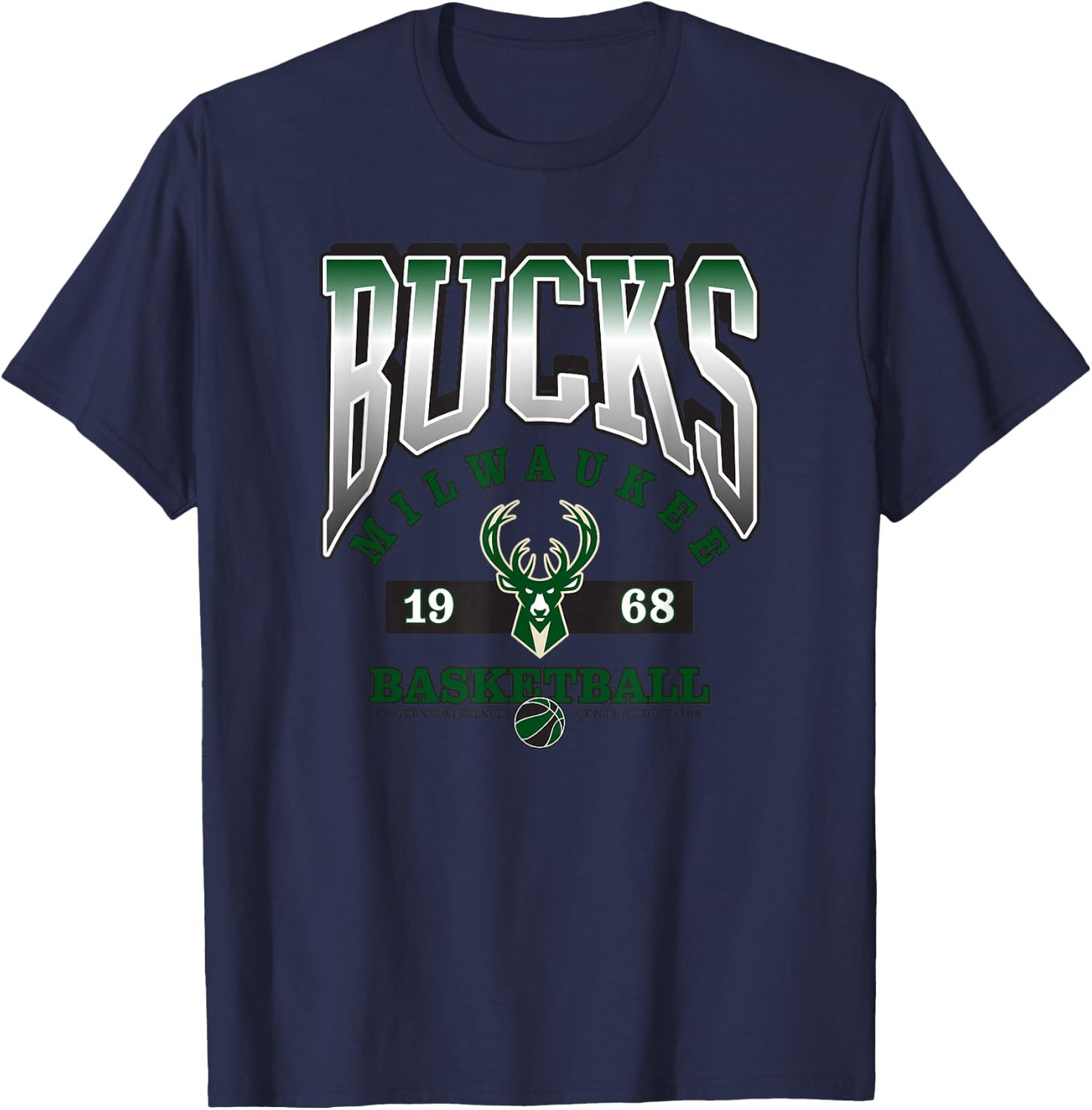 NBA Milwaukee Bucks Homecourt Advantage T-Shirt - T-Shirt | Navy