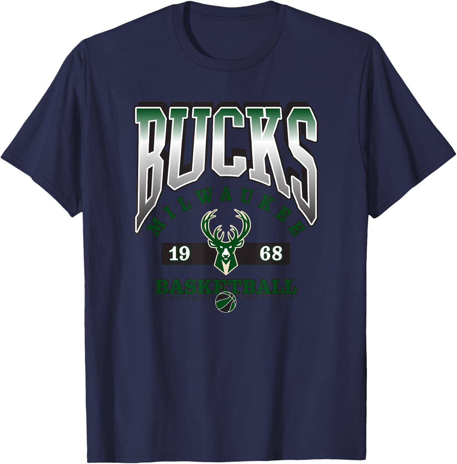 NBA Milwaukee Bucks Homecourt Advantage T-Shirt - T-Shirt | Navy