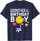 Godmother of The Birthday Boy Space Astronaut Birthday T-Shirt - T-Shirt | Navy