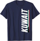 Kuwait Kuwaiti Flag Souvenir Love Home Gift T-Shirt - T-Shirt | Navy