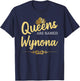 Queens Are Named WYNONA Personalized Funny Birthday Gift T-Shirt - T-Shirt | Navy