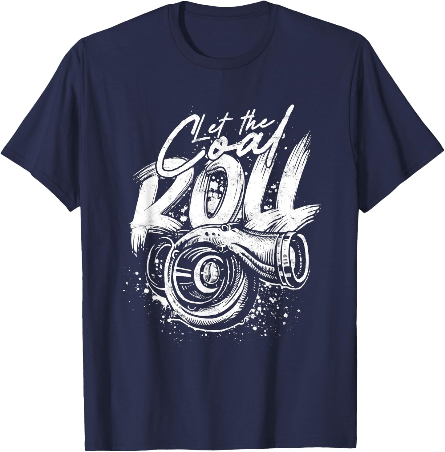 Diesel Rolling Coal Diesel Truck USA Turbo Diesel Roll Coal T-Shirt - T-Shirt | Navy