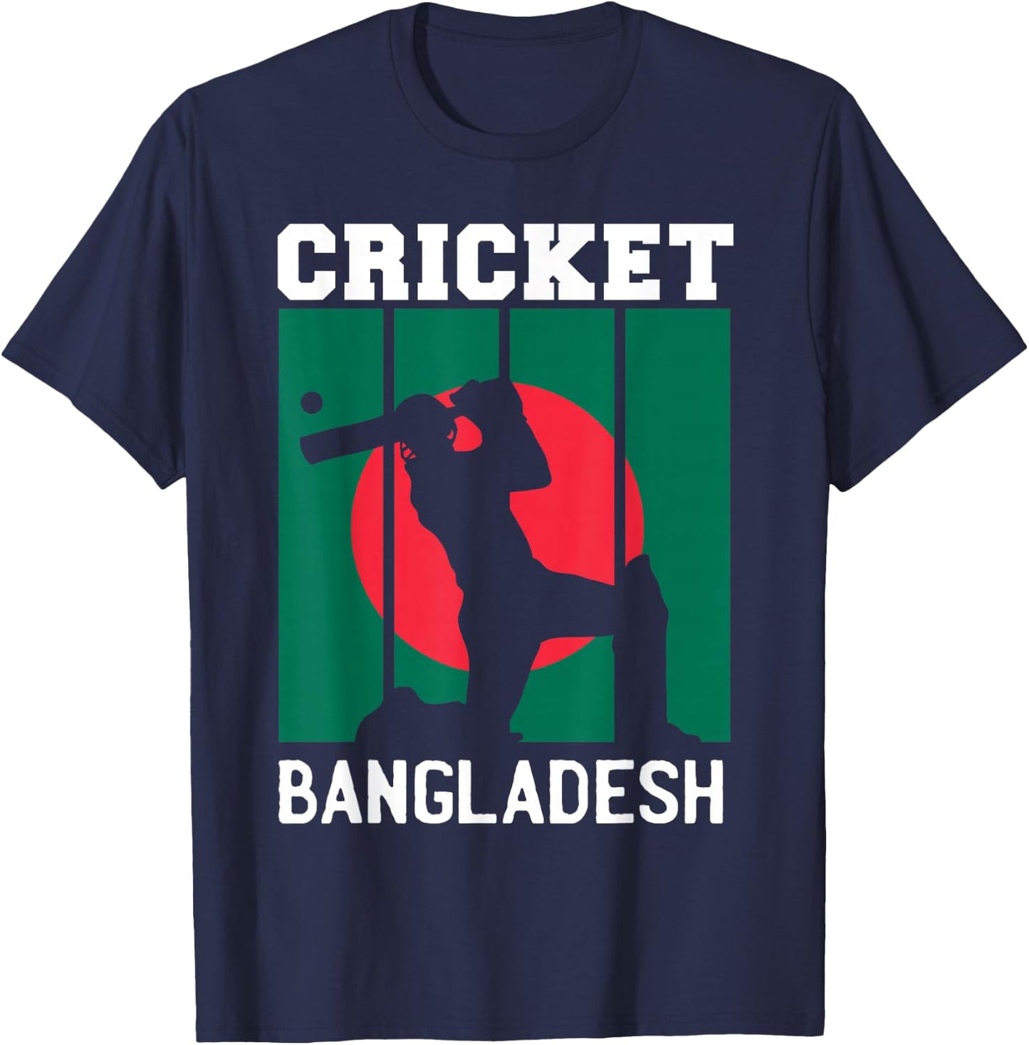 Bangladesh Flag Cricket 2024 Fans Player Coach Bangladeshi T-Shirt - T-Shirt | Navy