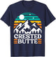Crested Butte Skiing, Crested Butte Hiking, Crested Butte T-Shirt - T-Shirt | Navy